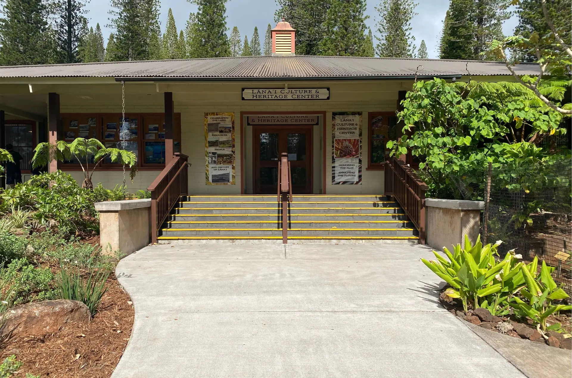 Front of Lanai Culture & Heritage Center.