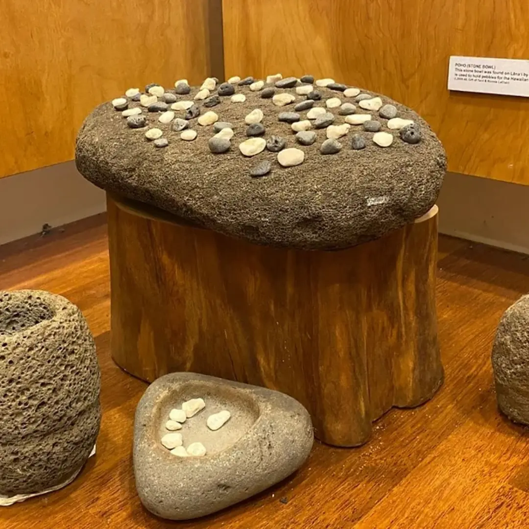 Artifacts at Lāna‘i Culture and Heritage Center Museum