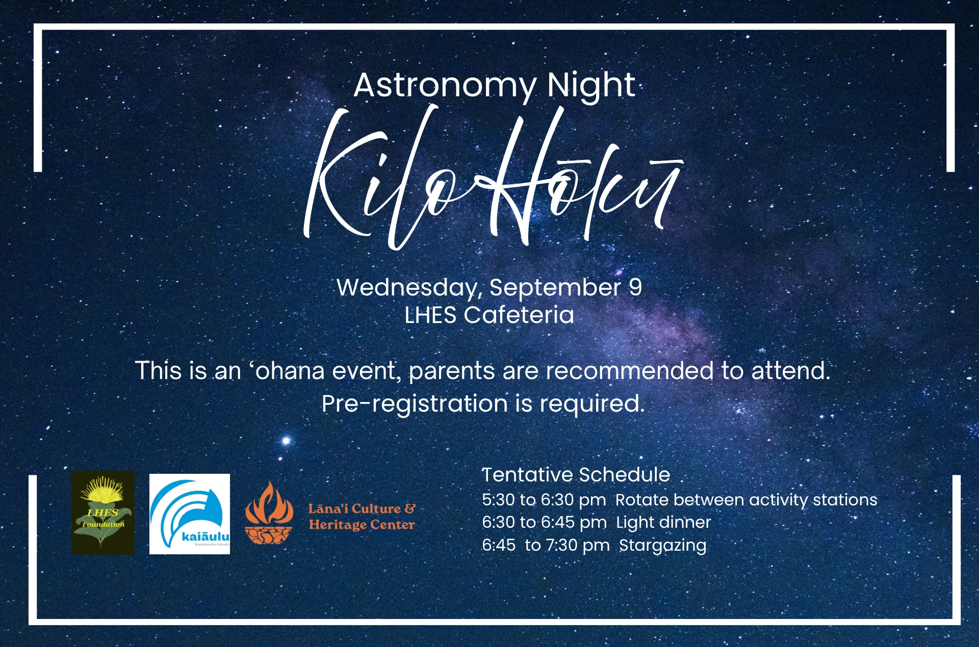 Kilo Hōkū STEAM Night