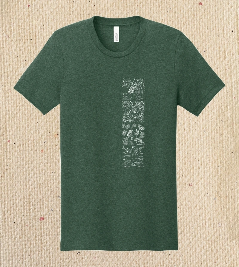 Green Hana Ka Lima Tee Front